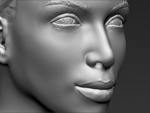 kim kardashian bust 3d printing ready stl obj 3D Принт Модель