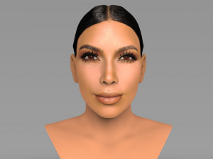 kim kardashian bust ready for full color 3d printing 3D Print Model