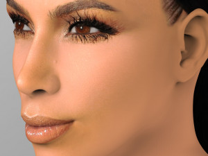 kim kardashian bust ready for full color 3d printing 3D 프린트 모델