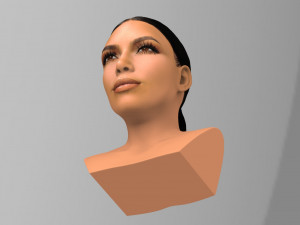 kim kardashian bust ready for full color 3d printing 3D 프린트 모델