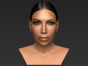 kim kardashian bust ready for full color 3d printing 3D 프린트 모델