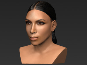 kim kardashian bust ready for full color 3d printing 3D 프린트 모델
