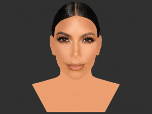 kim kardashian bust ready for full color 3d printing 3D 프린트 모델