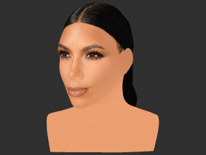 kim kardashian bust ready for full color 3d printing 3D 프린트 모델