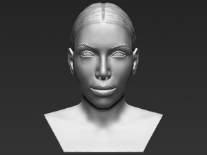kim kardashian bust ready for full color 3d printing 3D 프린트 모델