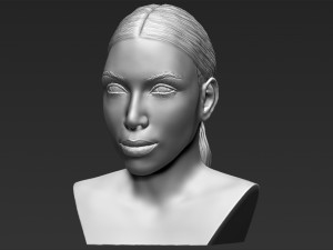 kim kardashian bust ready for full color 3d printing 3D 프린트 모델