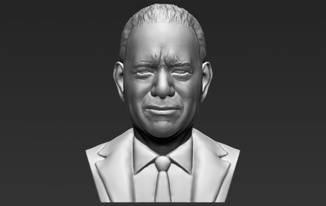 tom hanks bust 3d printing ready stl obj Modelo de impresión 3D .c4d .max .obj .3ds .fbx .stl .blend 