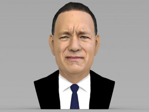 tom hanks bust ready for full color 3d printing 3D प्रिंट मॉडल