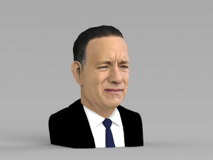 tom hanks bust ready for full color 3d printing 3Dプリントモデル