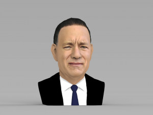 tom hanks bust ready for full color 3d printing 3Dプリントモデル