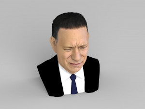 tom hanks bust ready for full color 3d printing 3Dプリントモデル