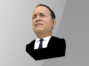 tom hanks bust ready for full color 3d printing 3Dプリントモデル