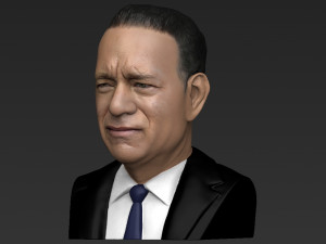 tom hanks bust ready for full color 3d printing 3Dプリントモデル