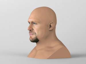 stone cold steve austin bust ready for full color 3d printing 3D 프린트 모델