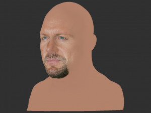stone cold steve austin bust ready for full color 3d printing 3D 프린트 모델