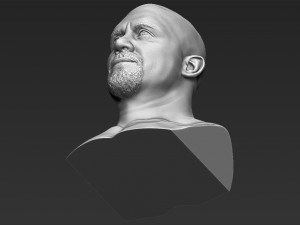 stone cold steve austin bust ready for full color 3d printing 3D 프린트 모델