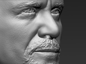 stone cold steve austin bust ready for full color 3d printing 3D 프린트 모델