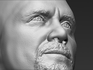 stone cold steve austin bust ready for full color 3d printing 3D 프린트 모델