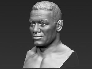 john cena bust 3d printing ready stl obj Modello di stampa 3D