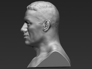 john cena bust 3d printing ready stl obj Modello di stampa 3D