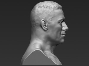 john cena bust 3d printing ready stl obj Modello di stampa 3D