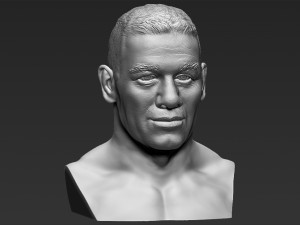john cena bust 3d printing ready stl obj Modello di stampa 3D