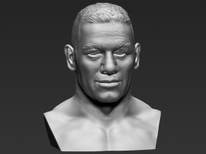 john cena bust 3d printing ready stl obj Modello di stampa 3D