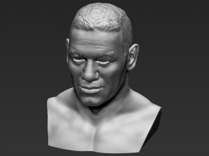 john cena bust 3d printing ready stl obj Modello di stampa 3D