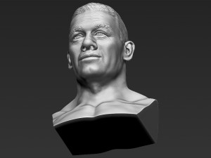john cena bust 3d printing ready stl obj Modello di stampa 3D