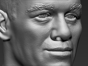 john cena bust 3d printing ready stl obj Modello di stampa 3D