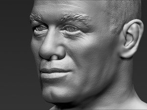 john cena bust 3d printing ready stl obj Modello di stampa 3D