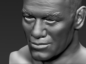 john cena bust 3d printing ready stl obj Modello di stampa 3D