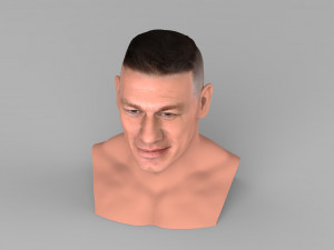 john cena bust ready for full color 3d printing Modelo de impresión 3D