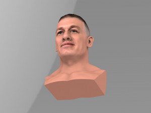 john cena bust ready for full color 3d printing Modelo de impresión 3D