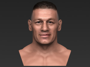 john cena bust ready for full color 3d printing Modelo de impresión 3D