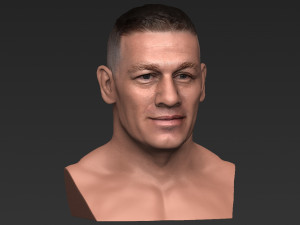 john cena bust ready for full color 3d printing Modelo de impresión 3D