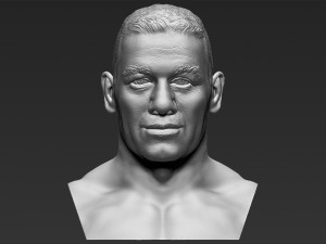 john cena bust ready for full color 3d printing Modelo de impresión 3D