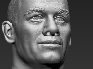 john cena bust ready for full color 3d printing Modelo de impresión 3D