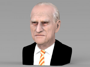 prince philip bust ready for full color 3d printing 3Dプリントモデル