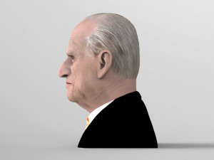 prince philip bust ready for full color 3d printing 3Dプリントモデル