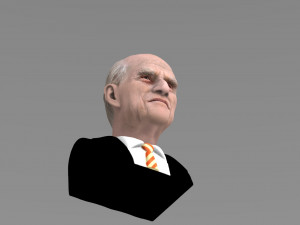 prince philip bust ready for full color 3d printing 3Dプリントモデル