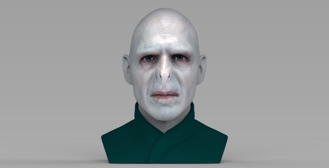lord voldemort bust ready for full color 3d printing Modello di stampa 3D .c4d .max .obj .3ds .fbx .stl .blend 
