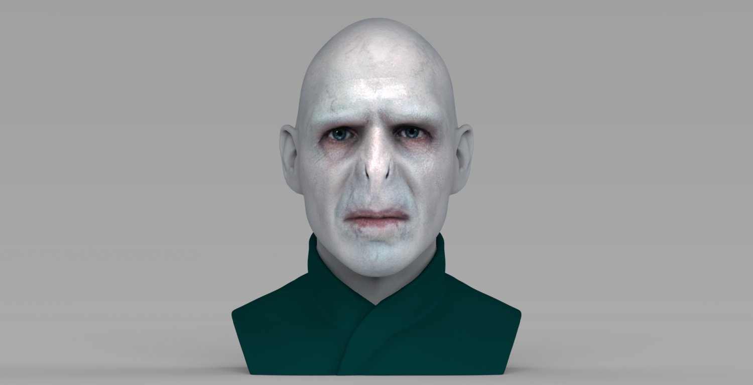 Lord Voldemort Bust Ready For Full Color 3d Printing 3d Model In