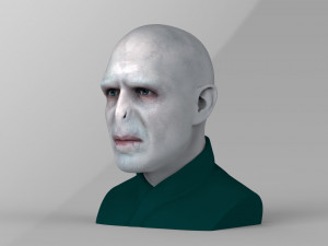 lord voldemort bust ready for full color 3d printing Modello di stampa 3D