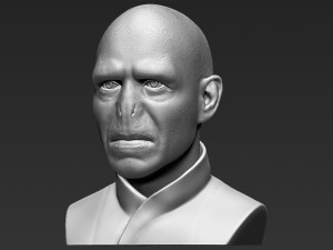 lord voldemort bust ready for full color 3d printing Modello di stampa 3D