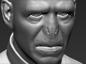 lord voldemort bust ready for full color 3d printing Modello di stampa 3D