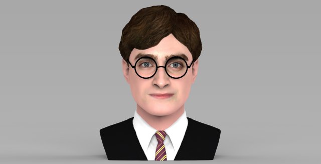 harry potter bust ready for full color 3d printing 3D Принт Модель .c4d .max .obj .3ds .fbx .stl .blend 