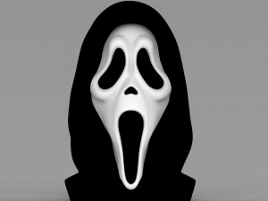 ghostface from scream bust ready for full color 3d printing 3D Print Model