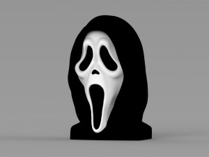 ghostface from scream bust ready for full color 3d printing Model do druku 3D