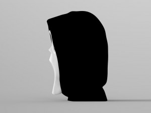 ghostface from scream bust ready for full color 3d printing Model do druku 3D